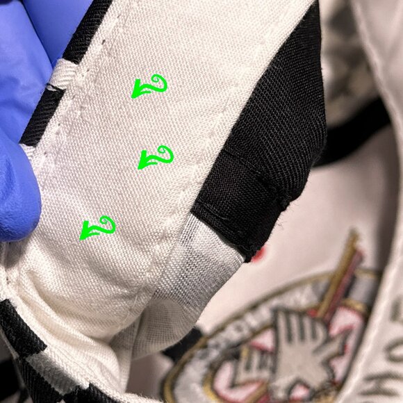 VTG Winston Cup NASCAR Black Red Snapback Cap Eagle B/W Checkered Sides - Picture 11 of 15